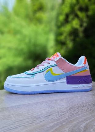 Жіночі кросівки nike air force 1 shadow кольорові знижка sale | smb