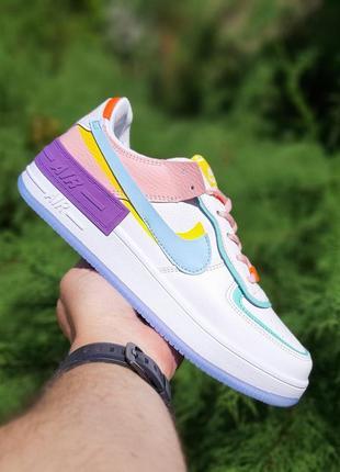 Женские кроссовки nike air force 1 shadow цветные скидка sale &lt;unk&gt; smb6 фото