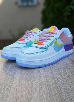 Женские кроссовки nike air force 1 shadow цветные скидка sale &lt;unk&gt; smb3 фото