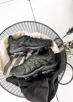 Мужские кроссовки nike air vapormax plus "black"7 фото