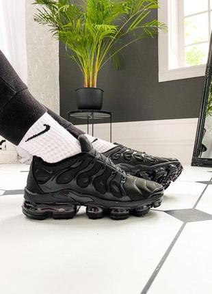 Мужские кроссовки nike air vapormax plus "black"1 фото