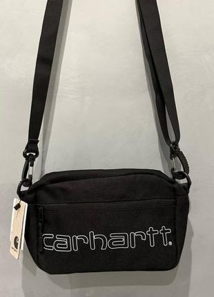 Carhartt bag, борсетка кархарт, мессенджер carhartt, сумка через плечо черная мужская/подростковая