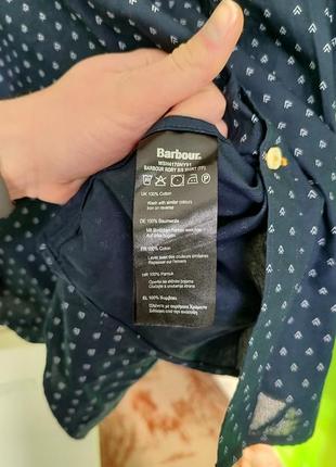 Легкая хлопковая сорочка рубашка barbour shirt tailored fit rory s/s shirt6 фото