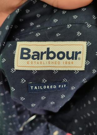 Легкая хлопковая сорочка рубашка barbour shirt tailored fit rory s/s shirt2 фото