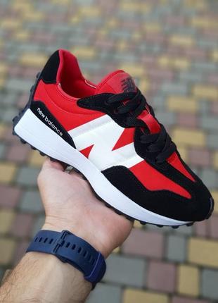 Женские кроссовки new balance 327 черные с красным скидкостью sale &lt;unk&gt; smb1 фото