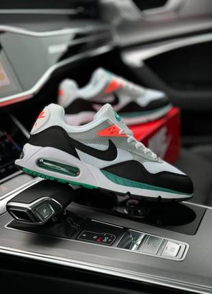 Nike air max correlate white black orange - кроссовки мужские белые8 фото