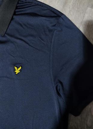 Мужская футболка / поло / lyle scott / мужская одежда / футболка в полоску /2 фото