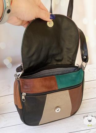 Женская сумка малика  – сумка из натуральной кожи.  цвет –  уникальный, без повтора10 фото