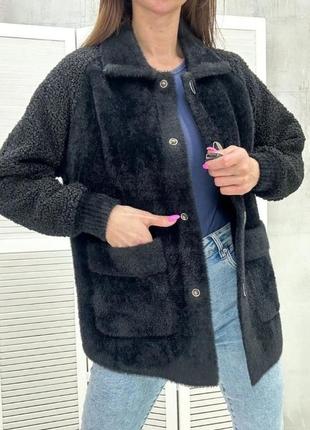 Новинка 
кофта куртка альпака, очень теплая!4 фото