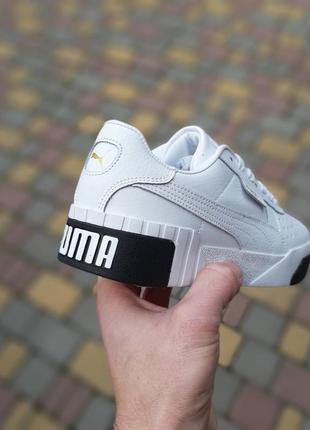 Женские кроссовки puma cali белые с черным скидкостью sale &lt;unk&gt; smb2 фото