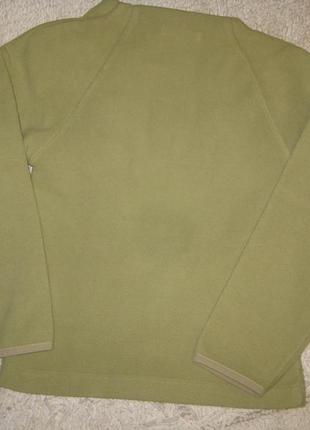 Салатовый флисовый  свитер3 фото