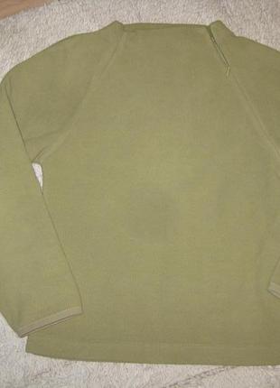 Салатовий флісовий светр