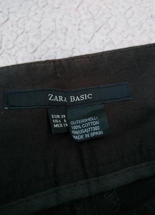 Классические коричневые брюки zara2 фото