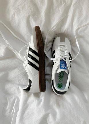 Кросівки adidas samba og white black "vegan"