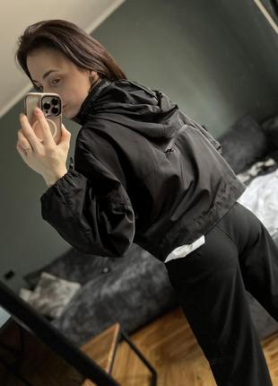 Черная курточка дождевик ветровка zara8 фото