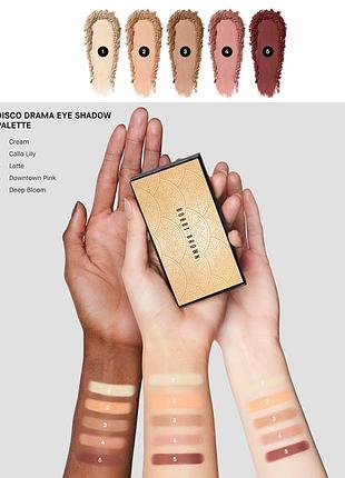Набор bobbi brown disco drama eyeshadow palette set палетка теней и карандаш perfectly defined liner2 фото