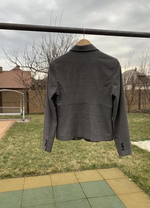 Новый женский пиджак жакет в клетку от zero на весну, лето (м)3 фото