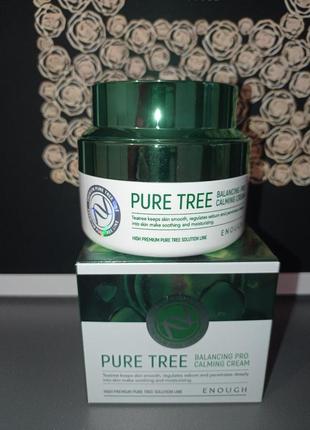 Крем для обличчя крем для лица enough pure tree balancing pro calming cream заспокійливий з екстрактом чайного дерева 50 мл