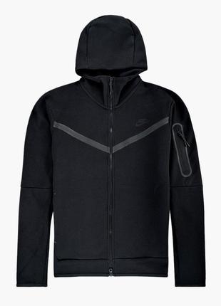Толстовка nike sportswear tech fleece black cu4489-010 xl