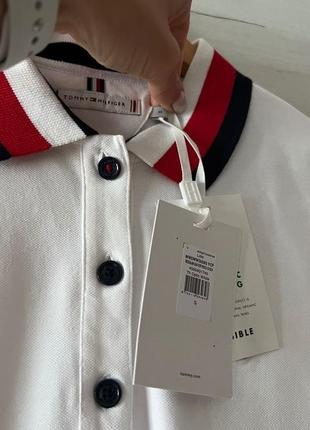 Женское белое поло Tommy hilfiger, s