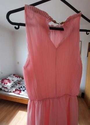Платье праздничное,персикового цвета,размер s2 фото