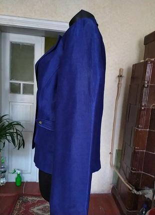 Нарядный тёмно-синий пиджак3 фото