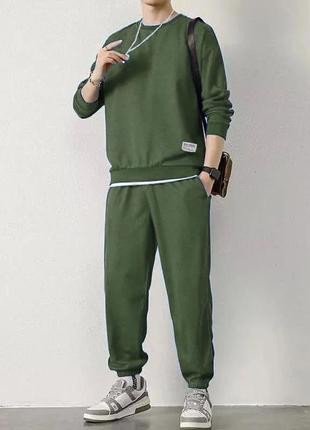 Чоловічий спортивний весняний костюм базовий комплект світшот і штани джогери