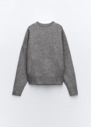 Серый свитер из новой коллекции zara размер s3 фото