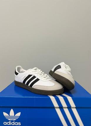 Кеды женские adidas samba white black