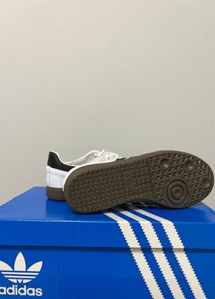 Кеды женские adidas samba white black2 фото