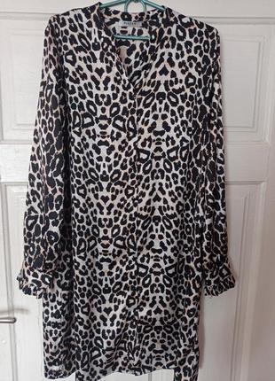 Неймовірне леопардове плаття великого розміру1 фото