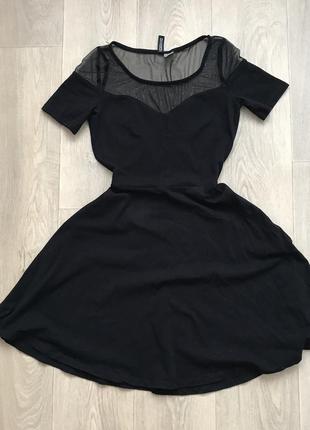 Платье платье-платье черная xs h&m