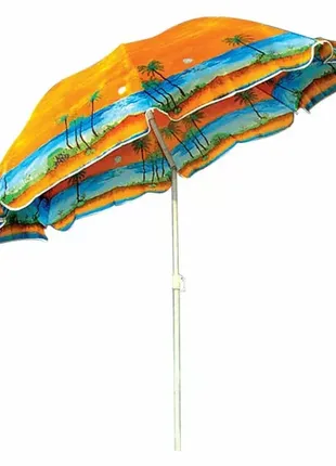 Зручна пляжна парасолька з нахилом anti-uv пальми 2 метри в чохлі2 фото