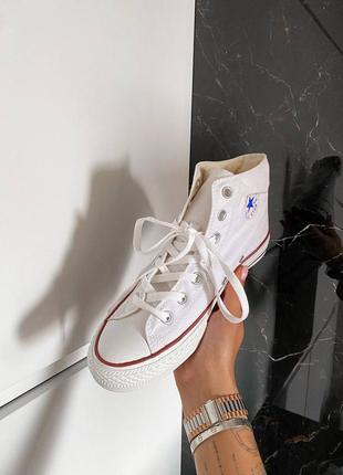 Кеди converse chuk taylor classic white high3 фото