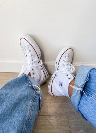 Кеди converse chuk taylor classic white high5 фото