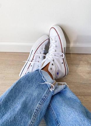 Кеди converse chuk taylor classic white high6 фото