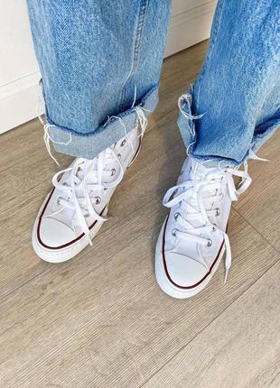 Кеди converse chuk taylor classic white high9 фото