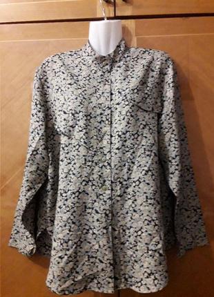 Стильна блуза сорочка квіти