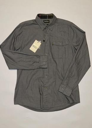 Рубашка barbour portdown grey marl