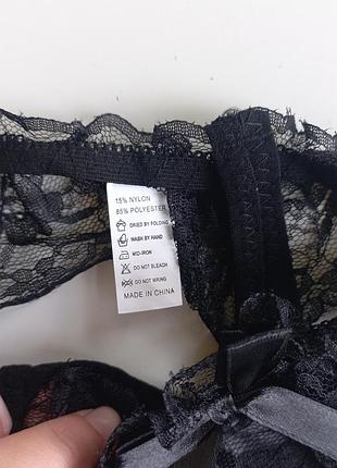 Чорні еротичні трусики стрінги пів обхват 28-52 см, висота - 17 см підійдуть на розмір xs/s/m