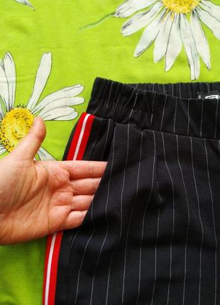 Фирменные,черные женские брюки,брюки с лампасами 44 р-fb sister2 фото