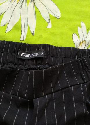 Фирменные,черные женские брюки,брюки с лампасами 44 р-fb sister5 фото