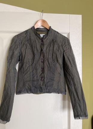 Дизайнерська річ піджак жакет з шовку та льону