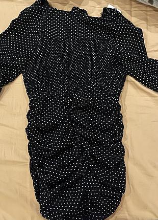 Платье zara в горошек