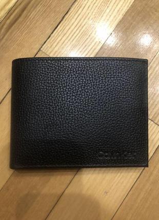 Новий шкіряний гаманець calvin klein, оригінальний, є чек1 фото