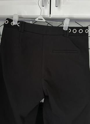 Классические черные брюки, брюки orsay, костюмные брюки, брюки трубы черные4 фото