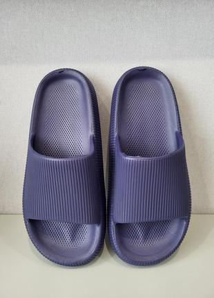Летние сандалии, шлепанцы, шаг, синего цвета3 фото