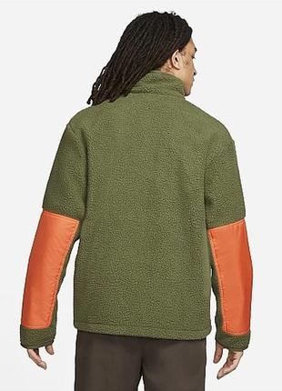 Толстовка nike mens flecce full-zip jacket green2 фото