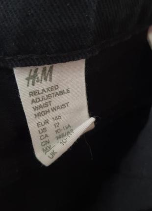 Джинси джинсы h&amp;m relaxed висока посадка 140 146 10-115 фото