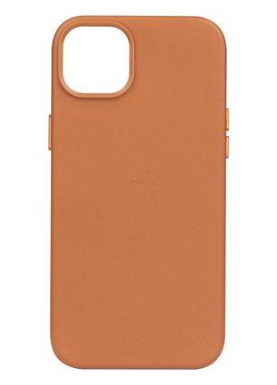 Чехол для iphone 14 leather case цвет midnight3 фото